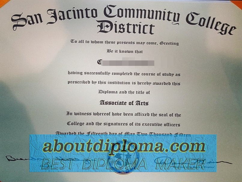 Best Fake San Jacinto Community College District Degree: How to Get the Real Deal - 专业证书