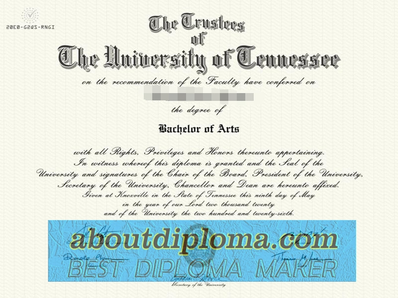 Best Fake University of Tennessee, Knoxville Degree: How to Get One - 专业证书