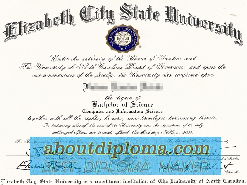 How to Copy a Fake Elizabeth City State University Diploma: A Step-by-Step Guide - 专业证书