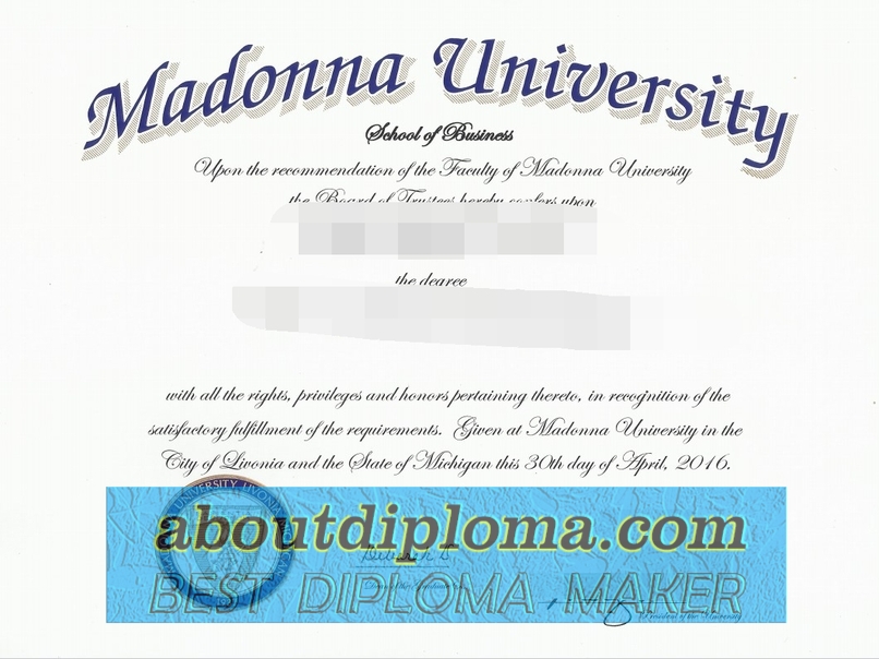 How to Copy a Fake Madonna University Diploma: A Step-by-Step Guide - 专业证书