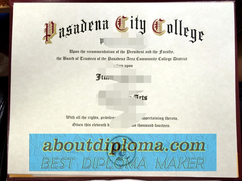 How to Copy a Fake Pasadena City College Degree: A Step-by-Step Guide - 专业证书