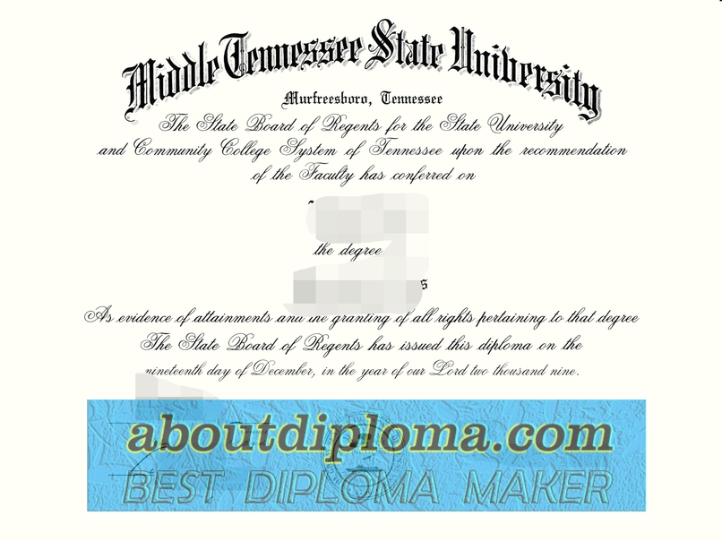 How to Copy Your Middle Tennessee State University Diploma: A Step-by-Step Guide