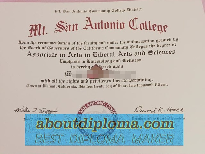 How to Copy Your Mt. San Antonio College Diploma: A Step-by-Step Guide - 专业证书