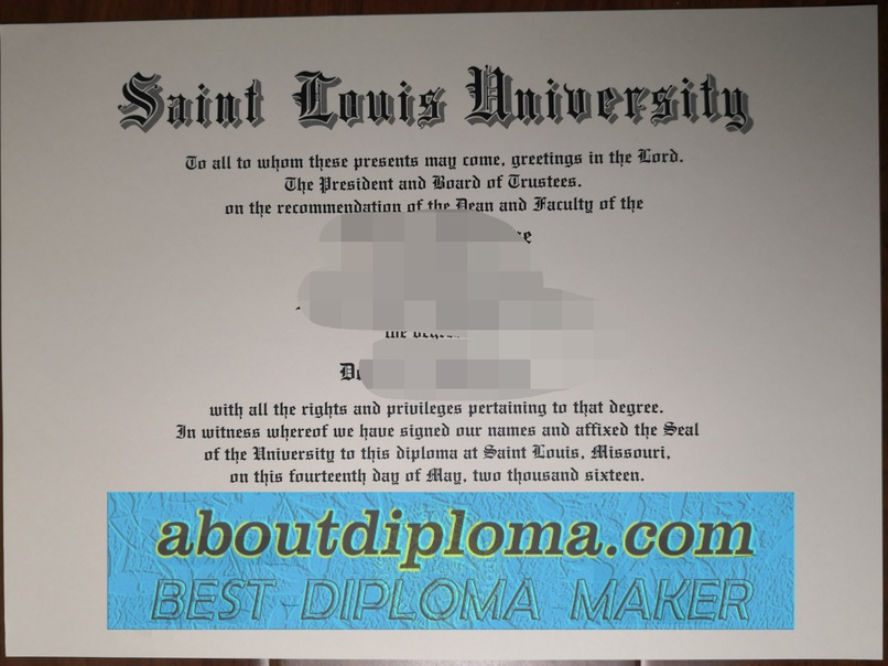 How to Copy Saint Louis University Diploma: A Step-by-Step Guide - 专业证书