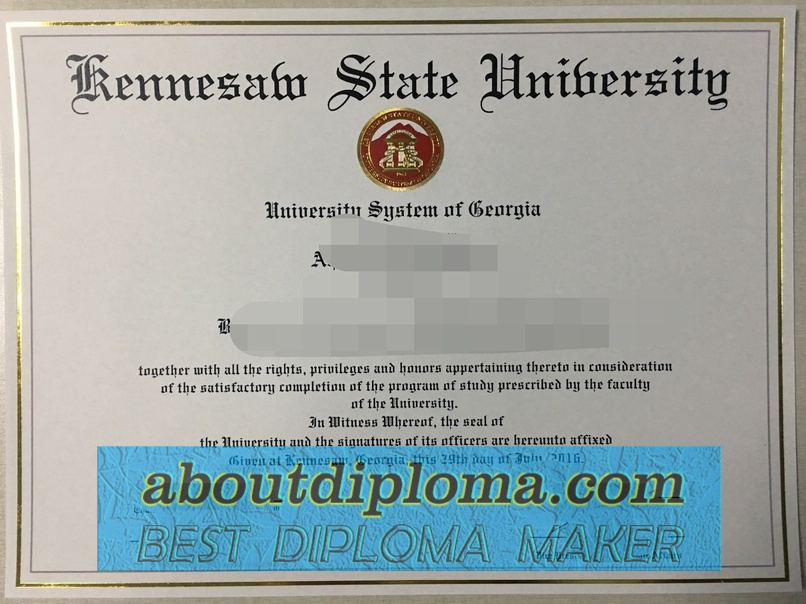 How Fast Can You Get a Fake Kennesaw State University Degree? - 专业证书