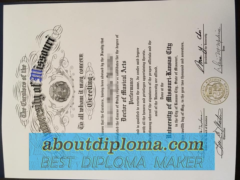 How Fast to Buy a Fake University of Missouri, Kansas City Diploma - 专业证书