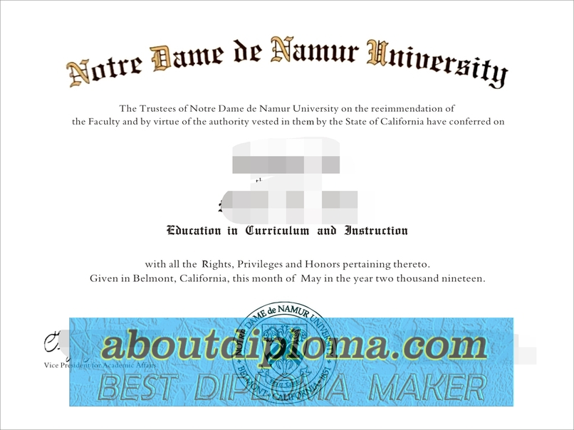 How to Buy a Phony Notre Dame de Namur University Diploma: A Step-by-Step Guide - 专业证书