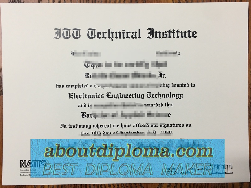 How to Create a Fake ITT Technical Institute Degree - 专业证书