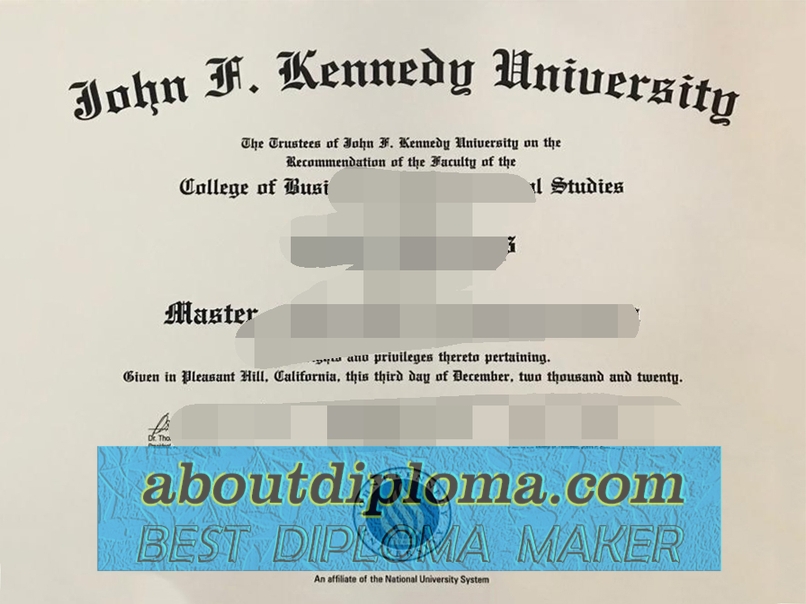 How to Create a Fake John F. Kennedy University Degree: Step-by-Step Guide - 专业证书