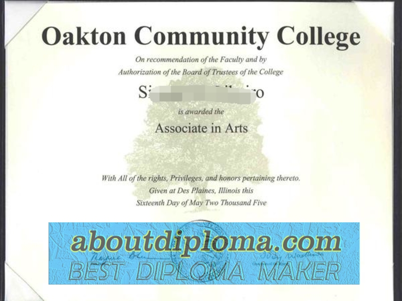 How to Create a Fake Oakton Community College Diploma