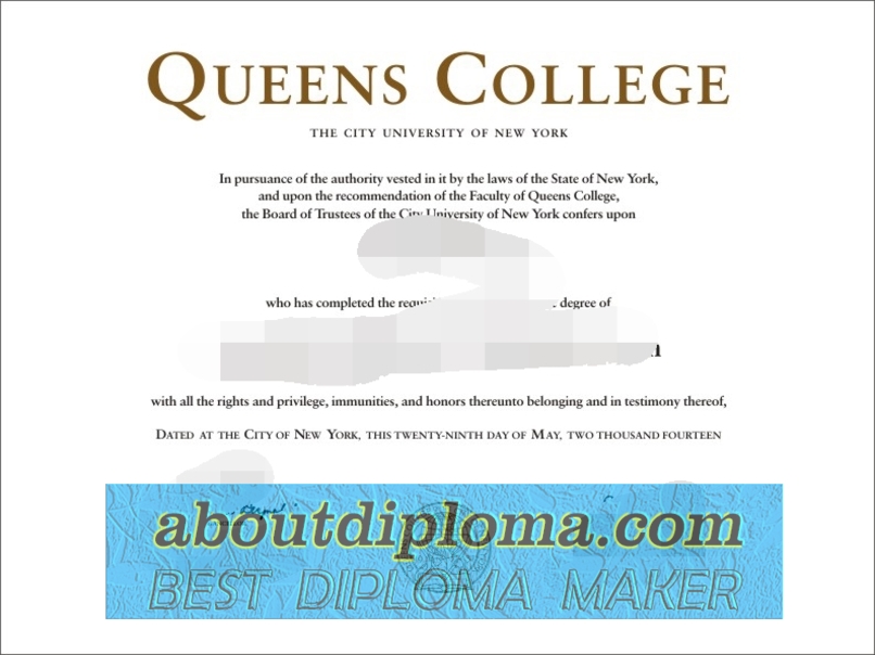 How to Create a Fake Queen's College, City University of New York Diploma - 专业证书