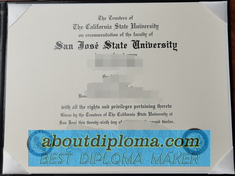 Example: "San Jose State University Diploma Template" on Google Images.