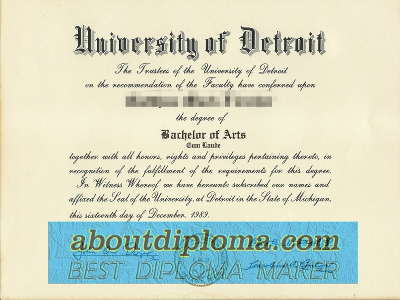 How to Create a Fake University of Detroit Mercy Diploma: Step-by-Step Guide - 专业证书