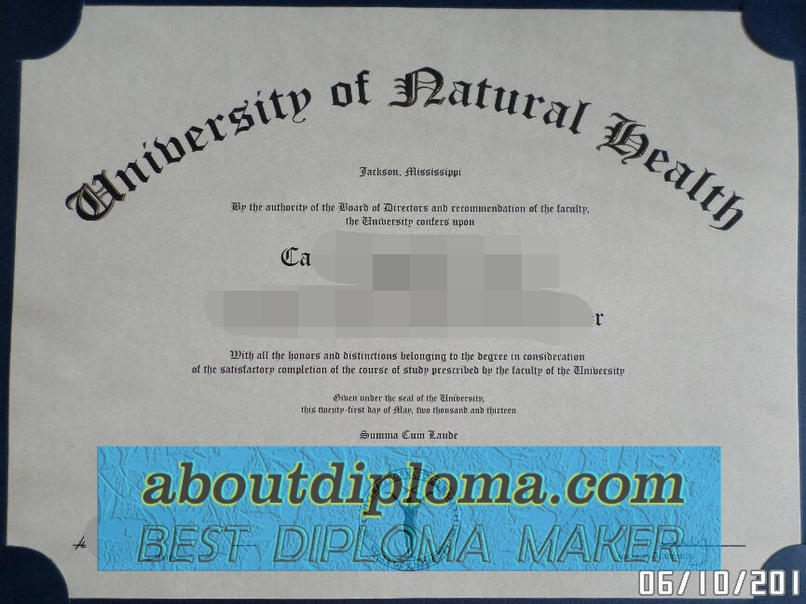 How to Create a Fake University of Natural Health Diploma