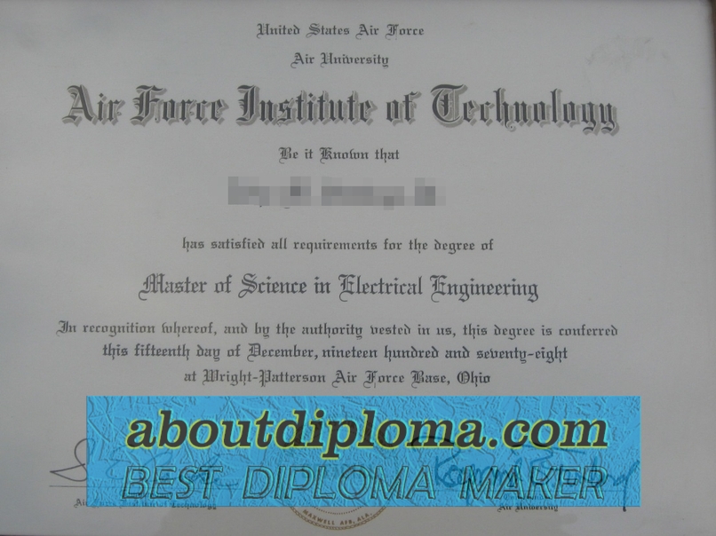 How to Order a Fake Air Force Institute of Technology Diploma: A Step-by-Step Guide - 专业证书