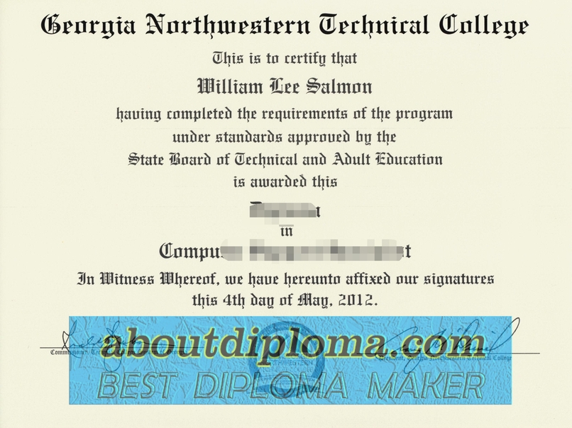 How to Make a Fake Georgia Northwestern Technical College Diploma