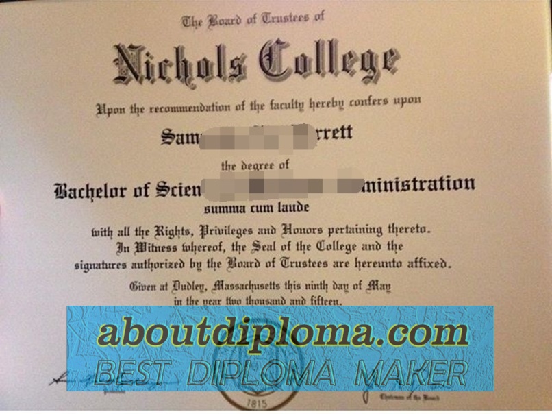 How to Make a Fake Nichols College Degree: A Step-by-Step Guide - 专业证书