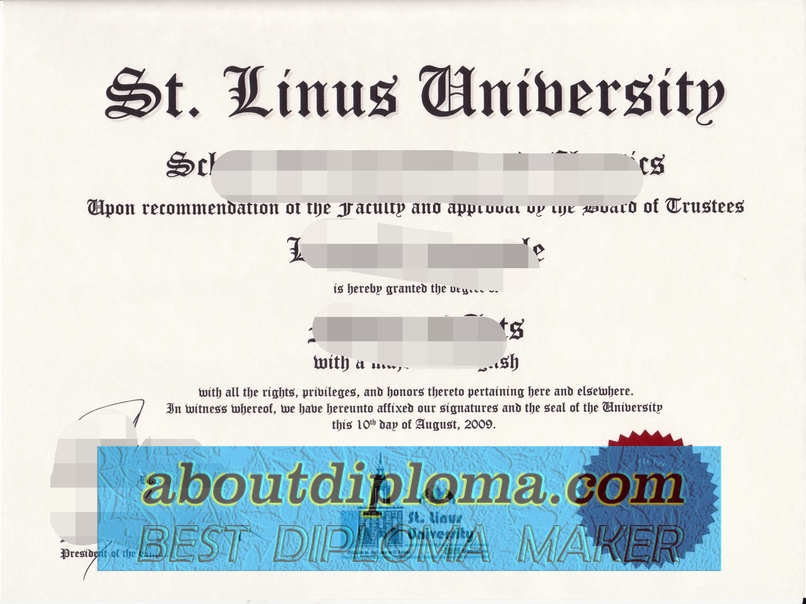 How to Make a Fake St. Linus University Degree: Step-by-Step Guide - 专业证书