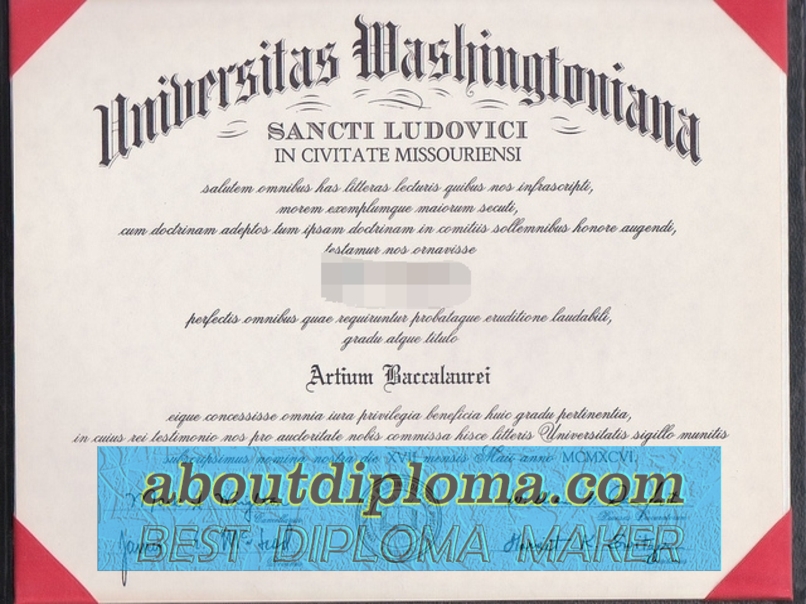 Make a Fake Washington University in St. Louis Degree: A Step-by-Step Guide - 专业证书