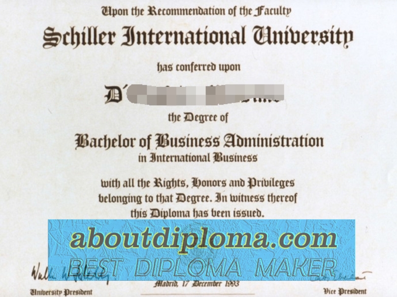 Order Schiller International University Diploma: A Step-by-Step Guide - 专业证书