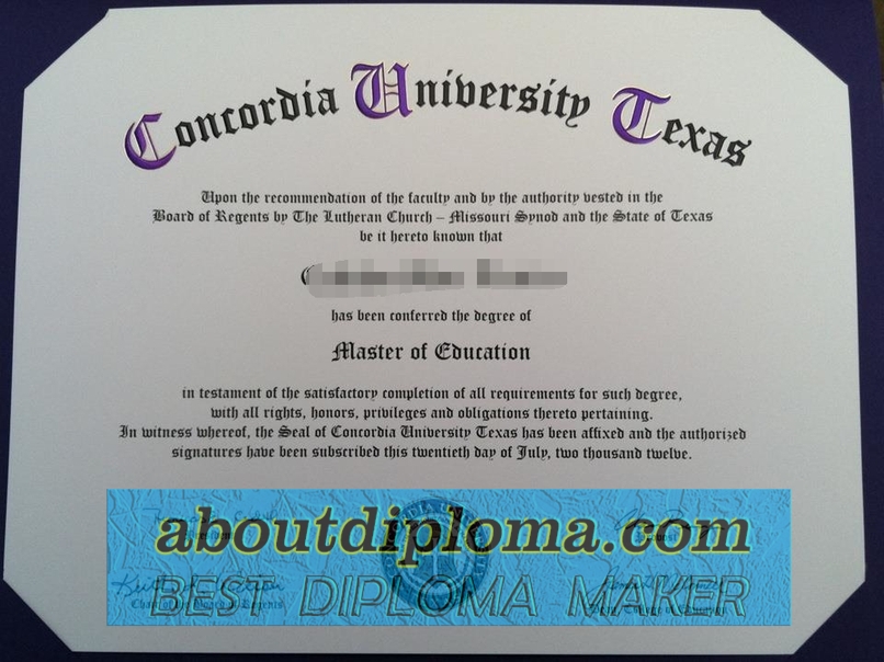 Is It Possible to Buy a Fake Concordia University Texas Degree? - 专业证书