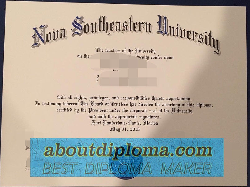 Purchase Fake Nova Southeastern University Diploma: What You Need to Know