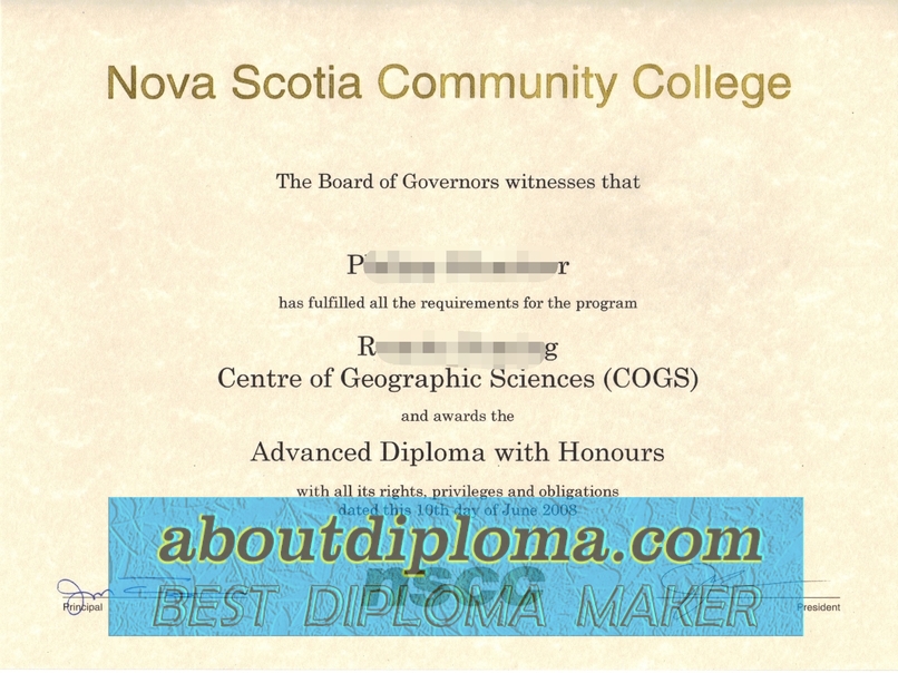 Purchase Fake Nova Scotia Community College Diploma: All You Need to Know - 专业证书