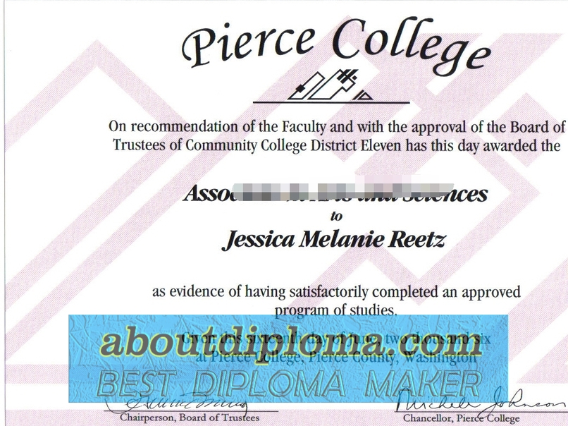 Replica Pierce College Degree: A Comprehensive Guide - 专业证书