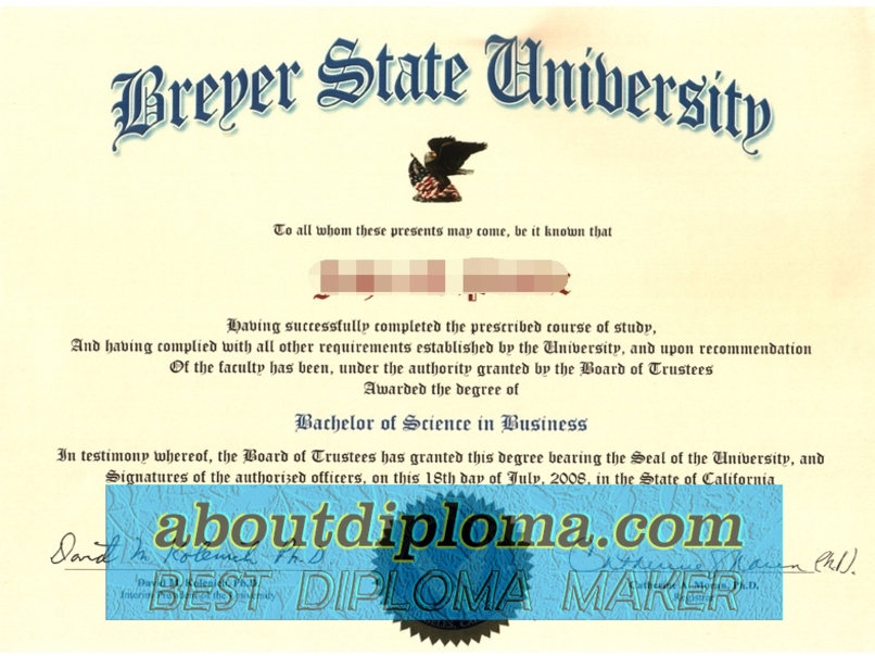 The Steps to Buy a Fake Breyer State University Diploma: A Guide - 专业证书