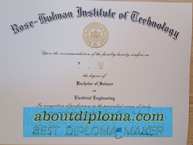 The Steps to Buy a Fake Rose-Hulman Institute of Technology Degree - 专业证书