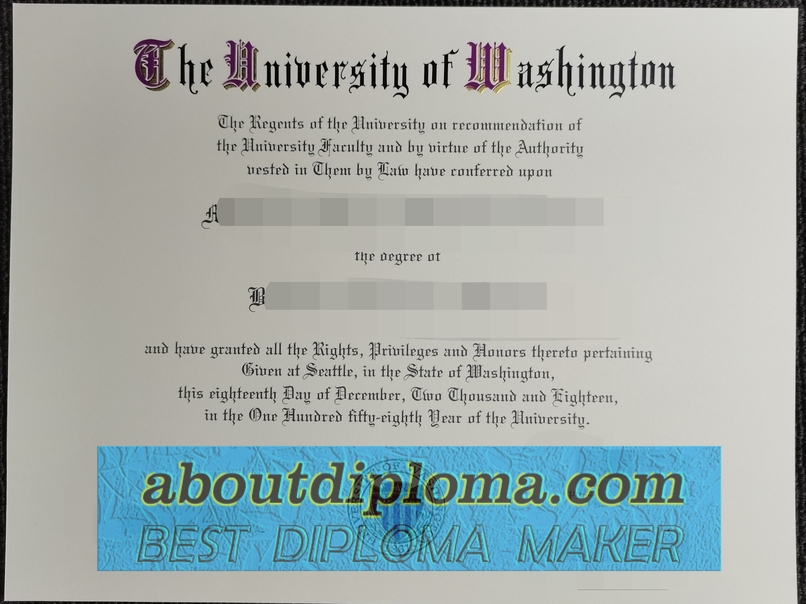 The Steps to Buy a Fake University of Washington Diploma
