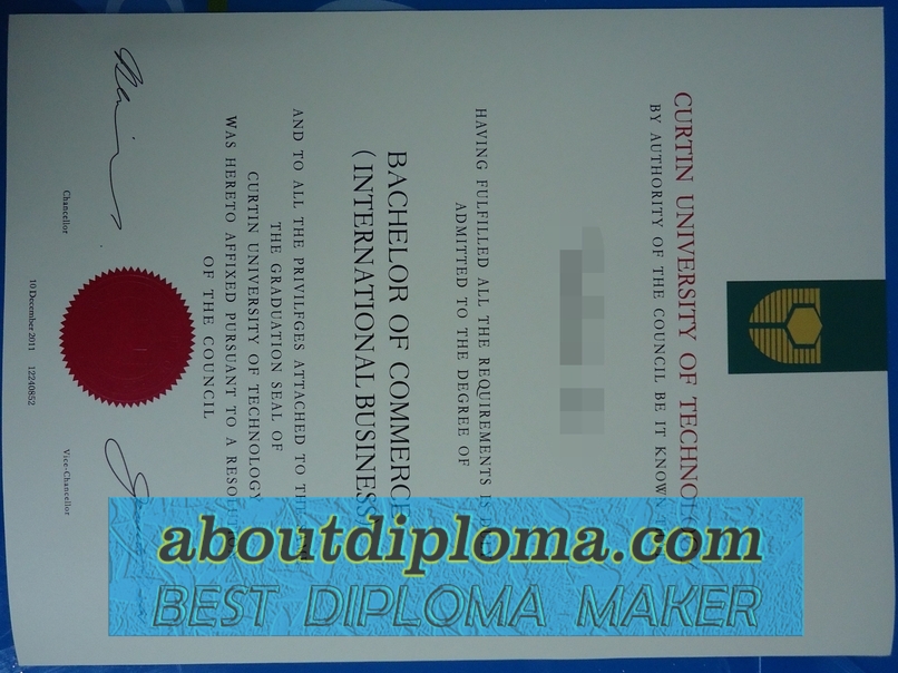 How to Buy a Fake Curtin University of Technology Diploma - 专业证书