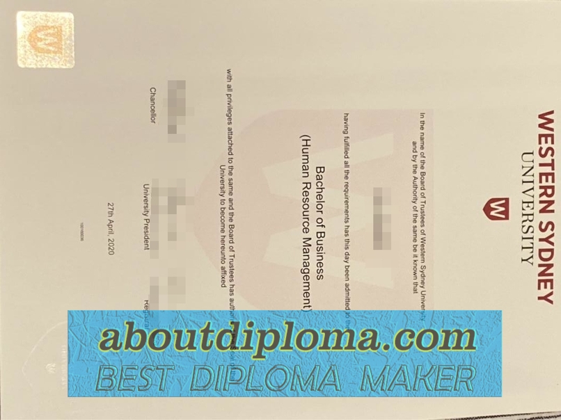 How to Create a Fake The University of Western Sydney Diploma - 专业证书制造