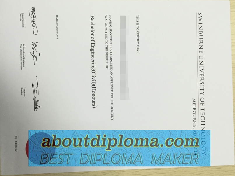 Purchase a Phony Degree from Swinburne University of Technology: Is It Worth the Risk? - 专业证书
