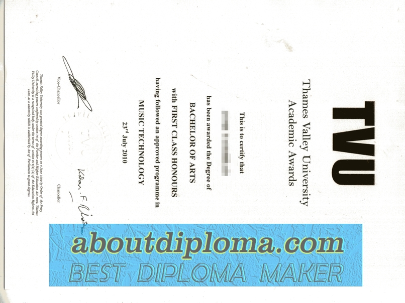 Best Fake Thames Valley University Degree: How to Get It and Why You Should Choose It - 专业证书