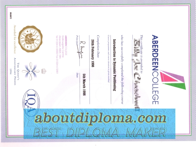 Buy Fake Aberdeen College Degree: Is It Worth the Investment? - 专业证书