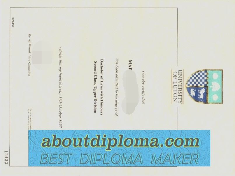 Buy Fake University of Luton Diploma: Is It Worth the Risk? - 专业证书