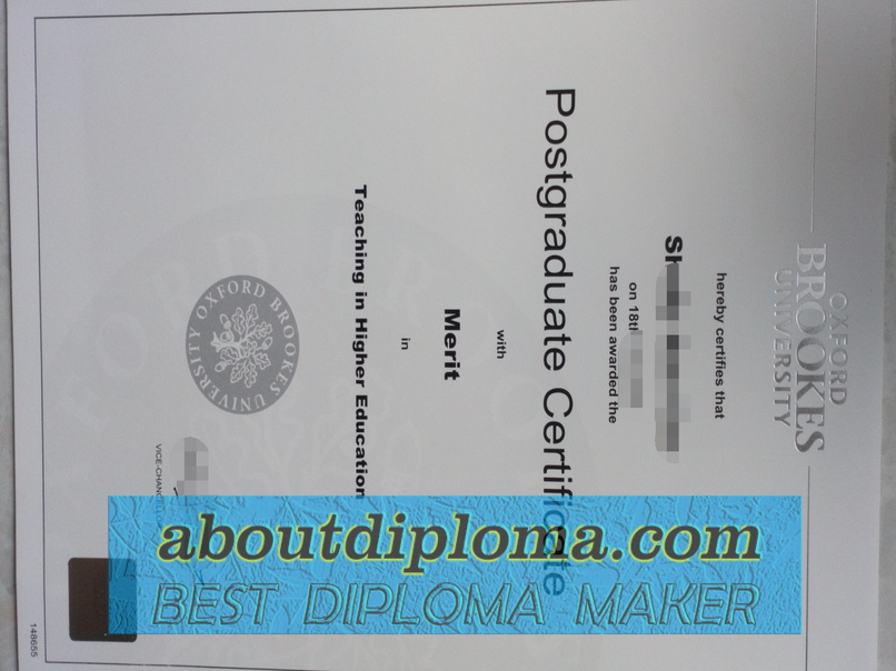 Copy Fake Oxford Brookes University Degree: How to Spot and Secure Authenticity - 专业证书
