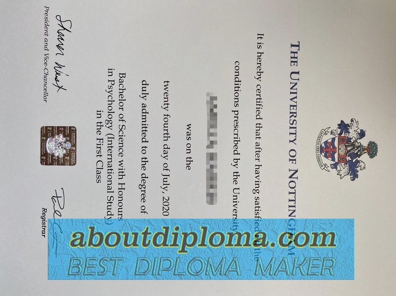 How Fast Can You Buy a Fake The University of Nottingham Diploma? - 专业证书