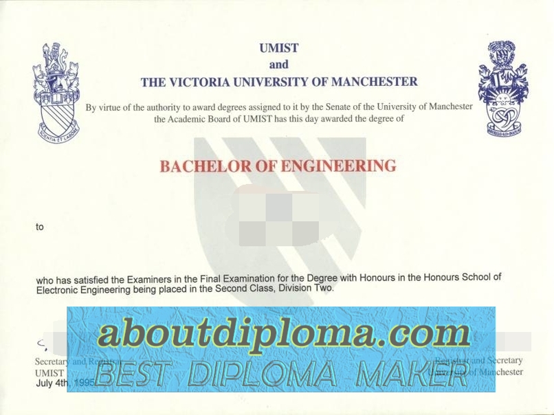 How Fast Can You Get a Fake UMIST Diploma? Unveiling the Process - 专业证书