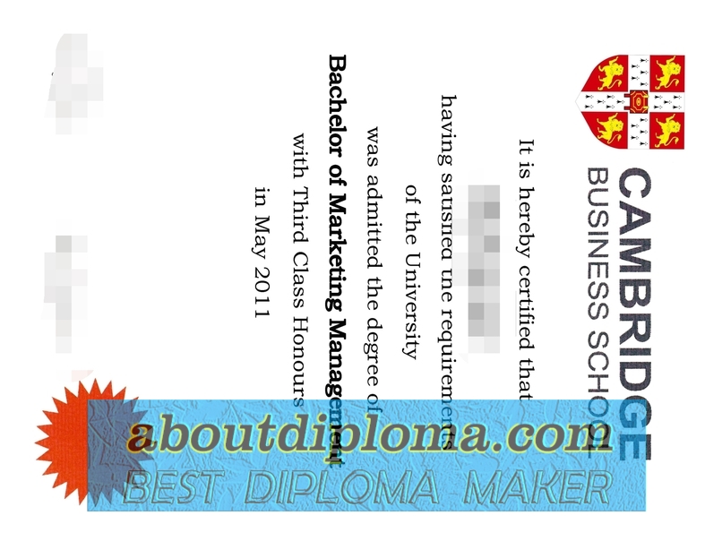 How to Buy a Fake Cambridge Business School Diploma: Step-by-Step Guide - 专业证书
