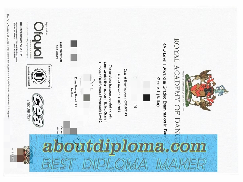 How to Create a Fake The Royal Academy of Dance (RAD) Degree: A Step-by-Step Guide - 专业证书