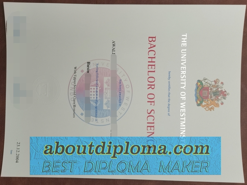 Purchase Fake University of Westminster Diploma: A Comprehensive Guide - 专业证书