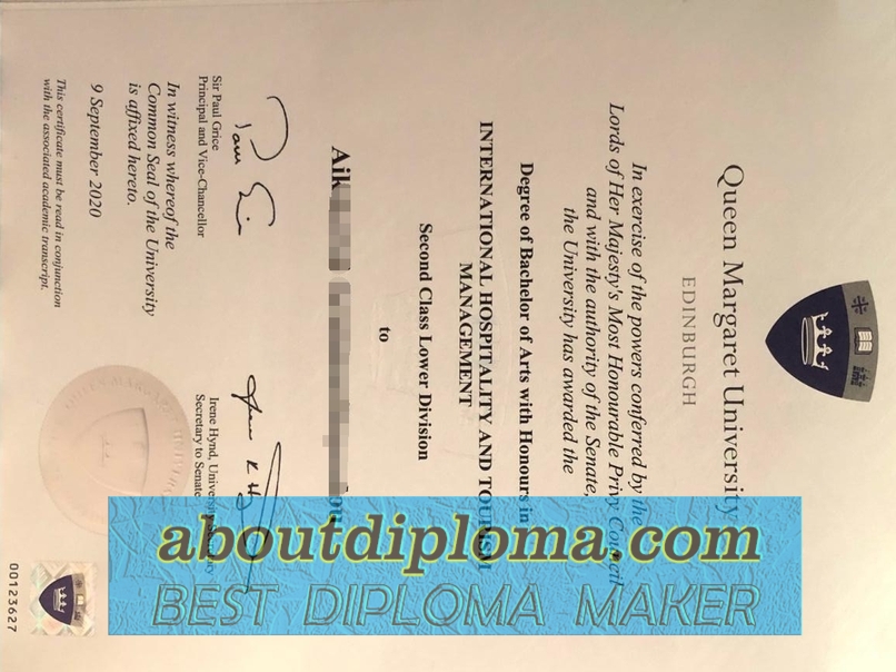 Replica Queen Margaret University, Edinburgh: A Comprehensive Guide to Your Diploma - 专业证书