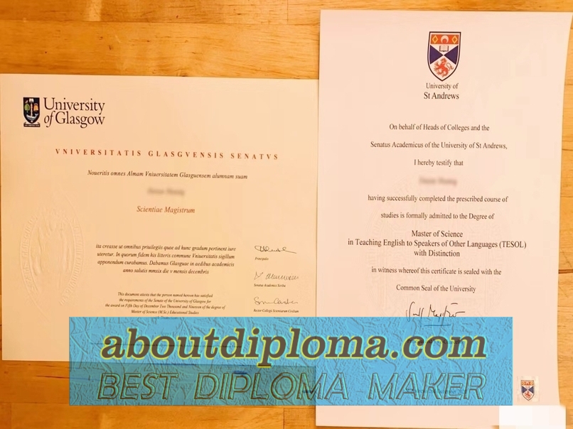 Replica University of St Andrews Diploma: Authenticity and Value - 专业证书