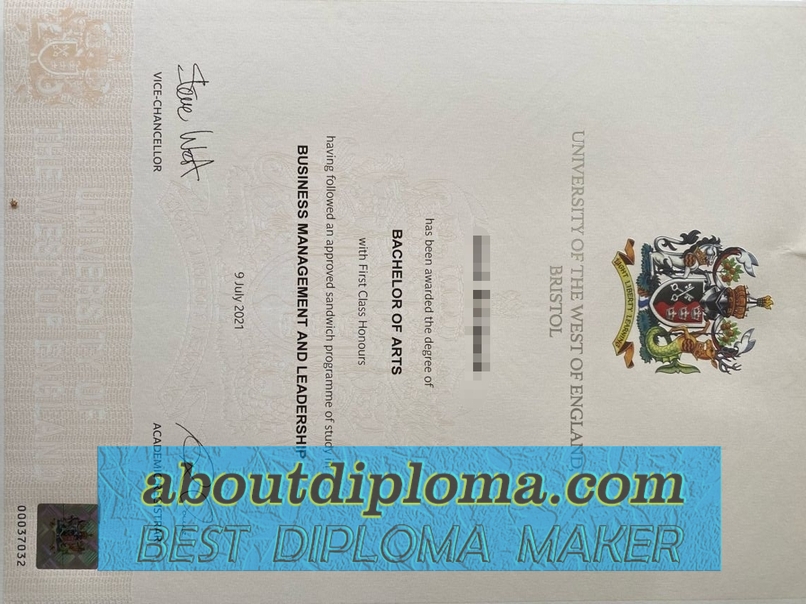 Unlock Your Potential with a Replica University of the West of England Degree - 专业证书