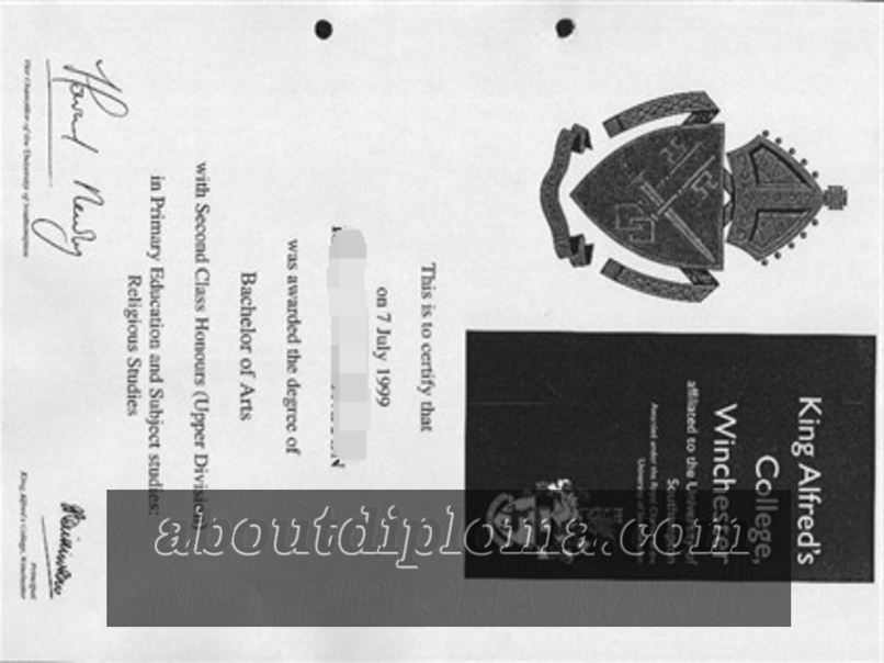 The Steps to Buy a Fake King Alfred's College Winchester Degree: A Guide - 专业证书制造