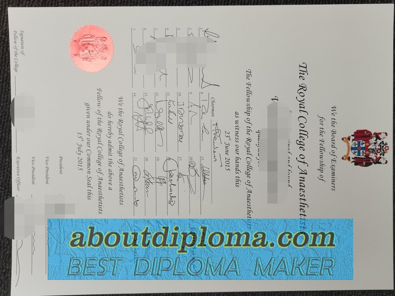 Where to Order a Fake College of Anaesthetists of Ireland Degree? - 专业证书