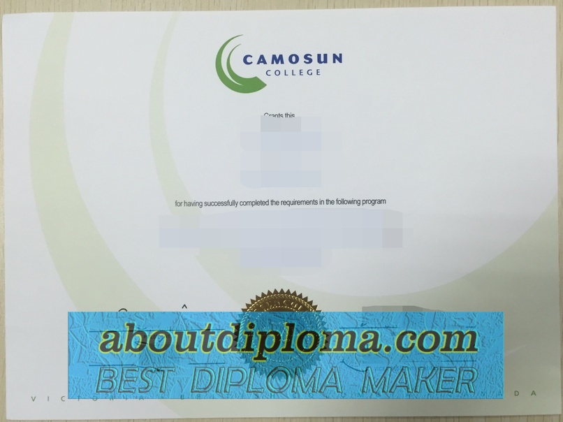 Buy Fake Camosun College Diploma: Your Shortcut to Success - 专业证书