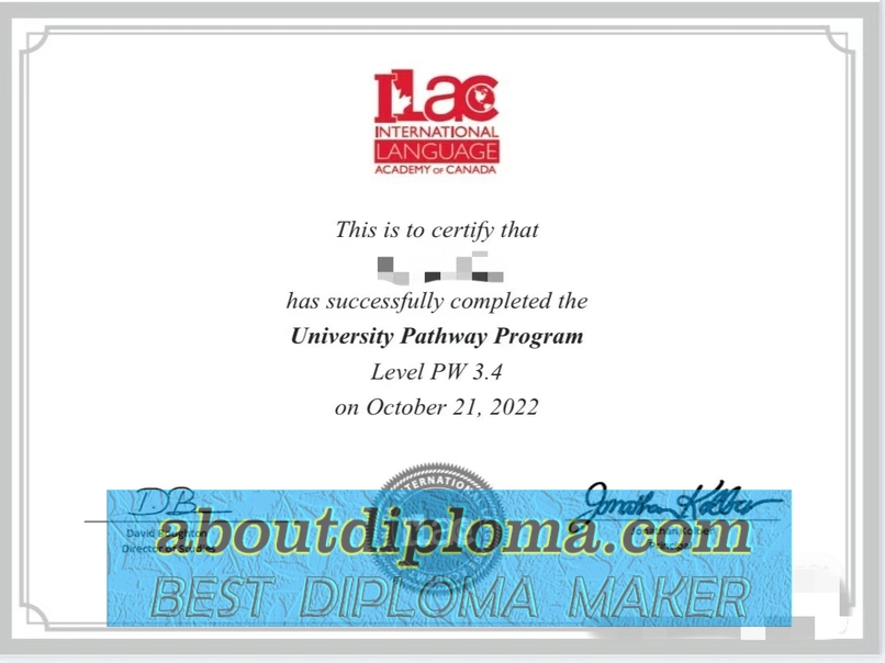 Order Your International Language Academy of Canada (ILAC) Degree: A Guide for Students - 专业证书制造